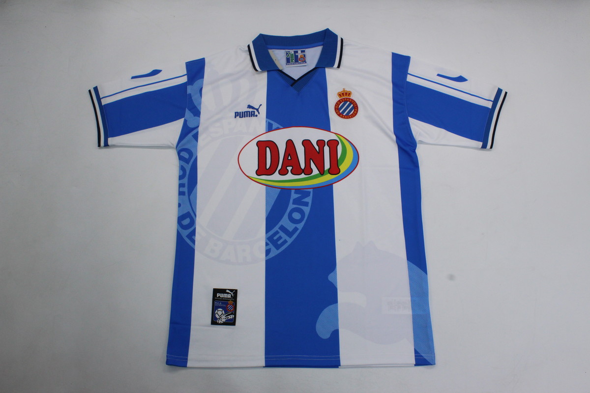 AAA Quality Espanyol 1998 Home Soccer Jersey